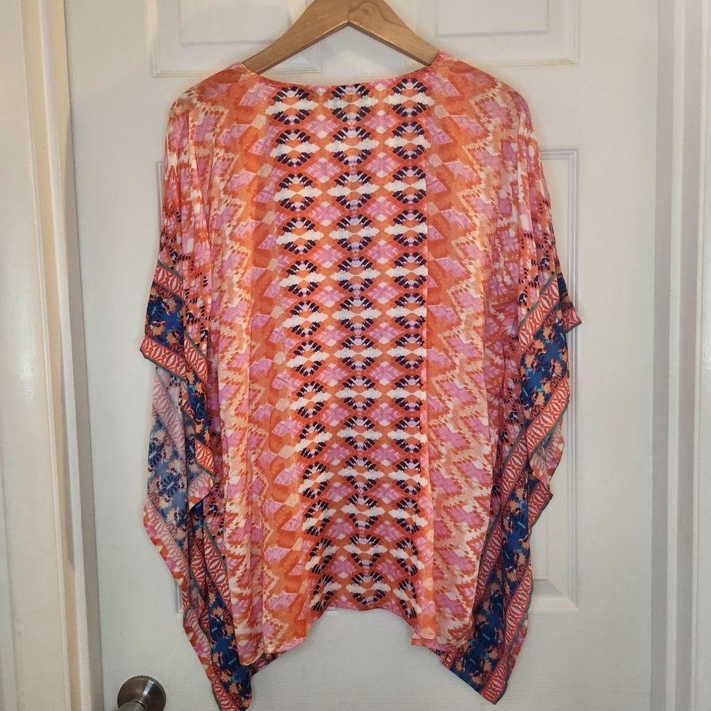 Tolani Collection Multicolor Patterned Top Womens… - image 5